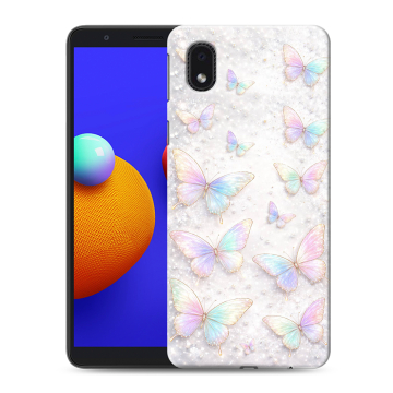 Силиконовый чехол на Samsung Galaxy A01 Core с принтом женский Силиконовый чехол на Samsung Galaxy A01 Core с принтом женский