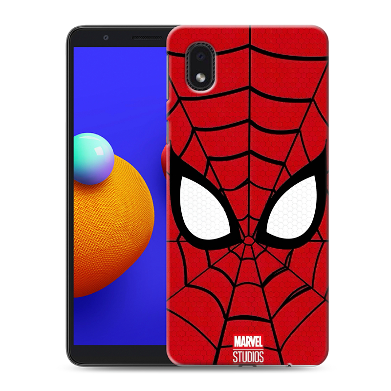Силиконовый противоударный чехол на Samsung Galaxy A01 Core с принтом человек паук spiderman Силиконовый противоударный чехол на Samsung Galaxy A01 Core с принтом человек паук spiderman
