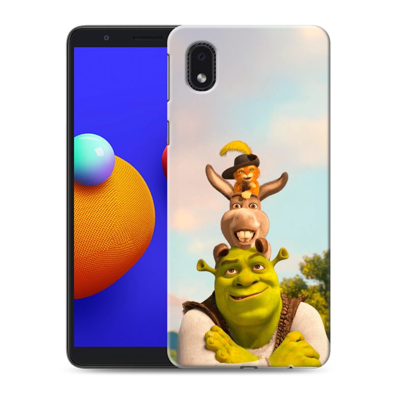 Силиконовый чехол на Samsung Galaxy A01 Core с принтом Шрек Shrek Силиконовый чехол на Samsung Galaxy A01 Core с принтом Шрек Shrek