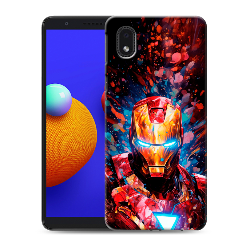 Силиконовый чехол на Samsung Galaxy A01 Core с принтом Железный человек Ironman Силиконовый чехол на Samsung Galaxy A01 Core с принтом Железный человек Ironman