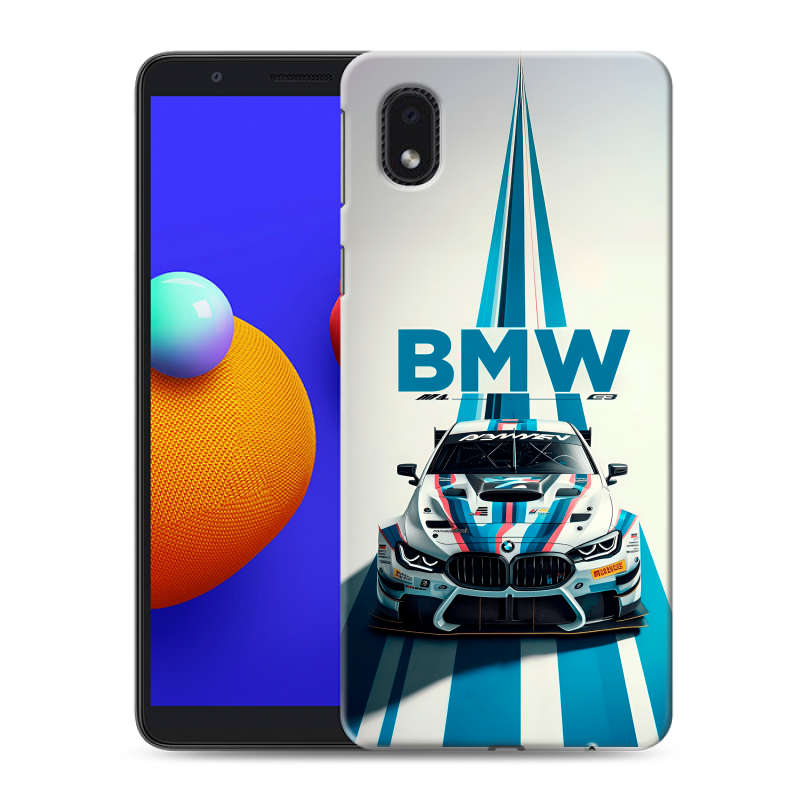 Пластиковый чехол на Samsung Galaxy A01 Core с принтом БМВ BMW Пластиковый чехол на Samsung Galaxy A01 Core с принтом БМВ BMW