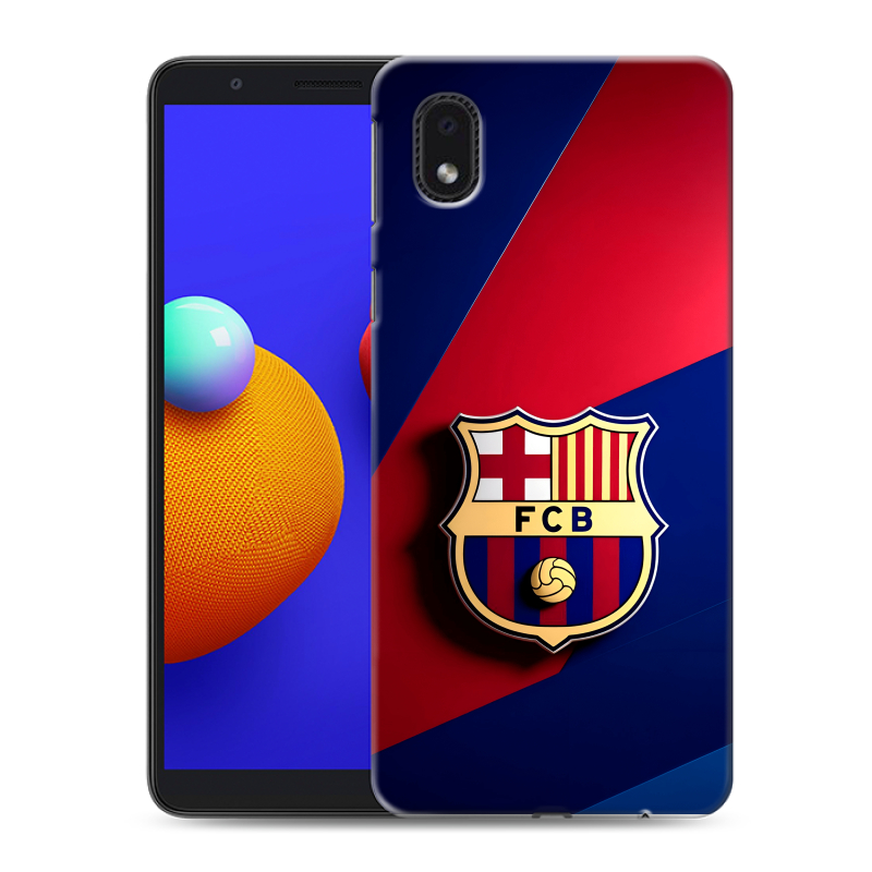 Силиконовый противоударный чехол на Samsung Galaxy A01 Core с принтом Барселона Barcelona Силиконовый противоударный чехол на Samsung Galaxy A01 Core с принтом Барселона Barcelona