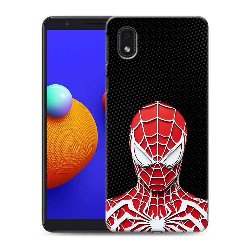 Силиконовый чехол на Samsung Galaxy A01 Core с принтом человек паук spiderman Силиконовый чехол на Samsung Galaxy A01 Core с принтом человек паук spiderman