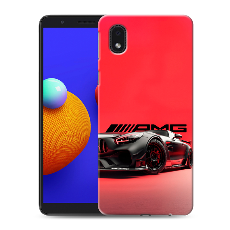 Пластиковый чехол на Samsung Galaxy A01 Core с принтом Мерседес Mercedes AMG Пластиковый чехол на Samsung Galaxy A01 Core с принтом Мерседес Mercedes AMG
