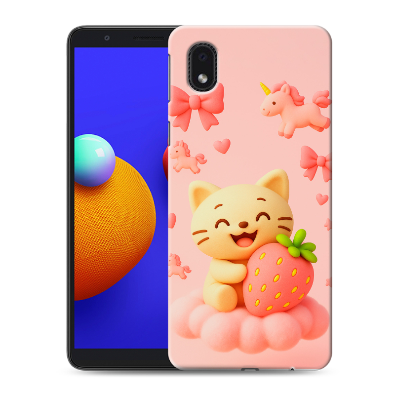 Пластиковый чехол на Samsung Galaxy A01 Core с принтом для девочек Пластиковый чехол на Samsung Galaxy A01 Core с принтом для девочек