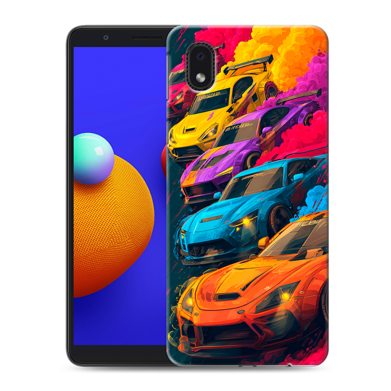 Силиконовый чехол на Samsung Galaxy A01 Core с принтом Тачки Силиконовый чехол на Samsung Galaxy A01 Core с принтом Тачки