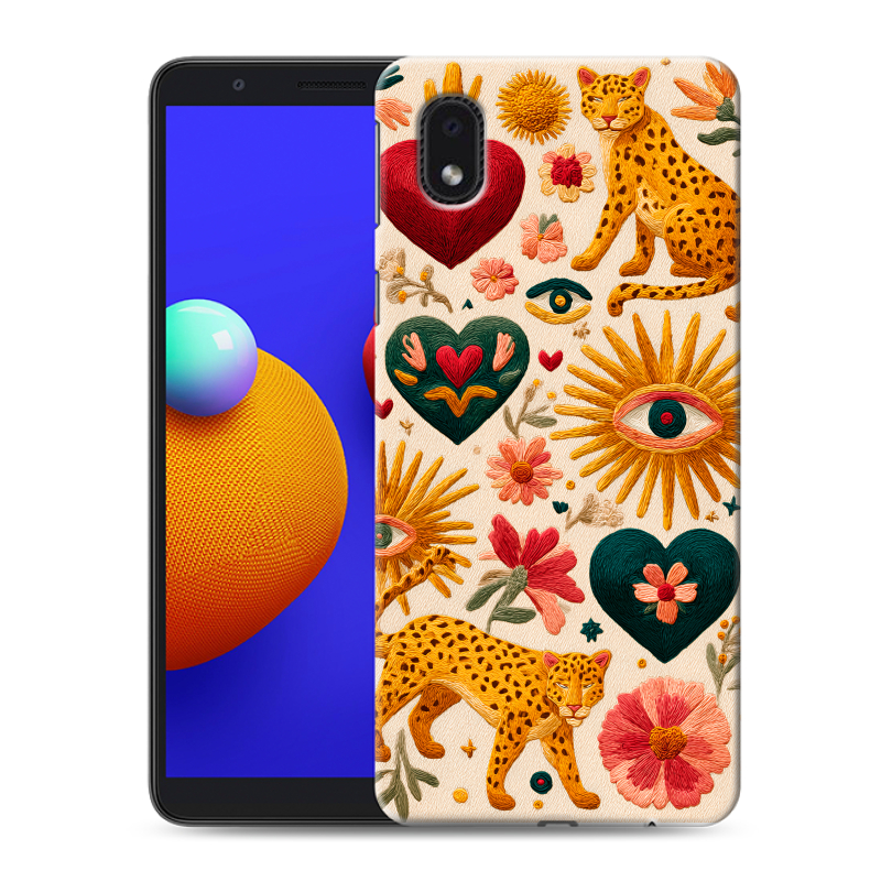 Силиконовый чехол на Samsung Galaxy A01 Core с принтом Модный принт Силиконовый чехол на Samsung Galaxy A01 Core с принтом Модный принт