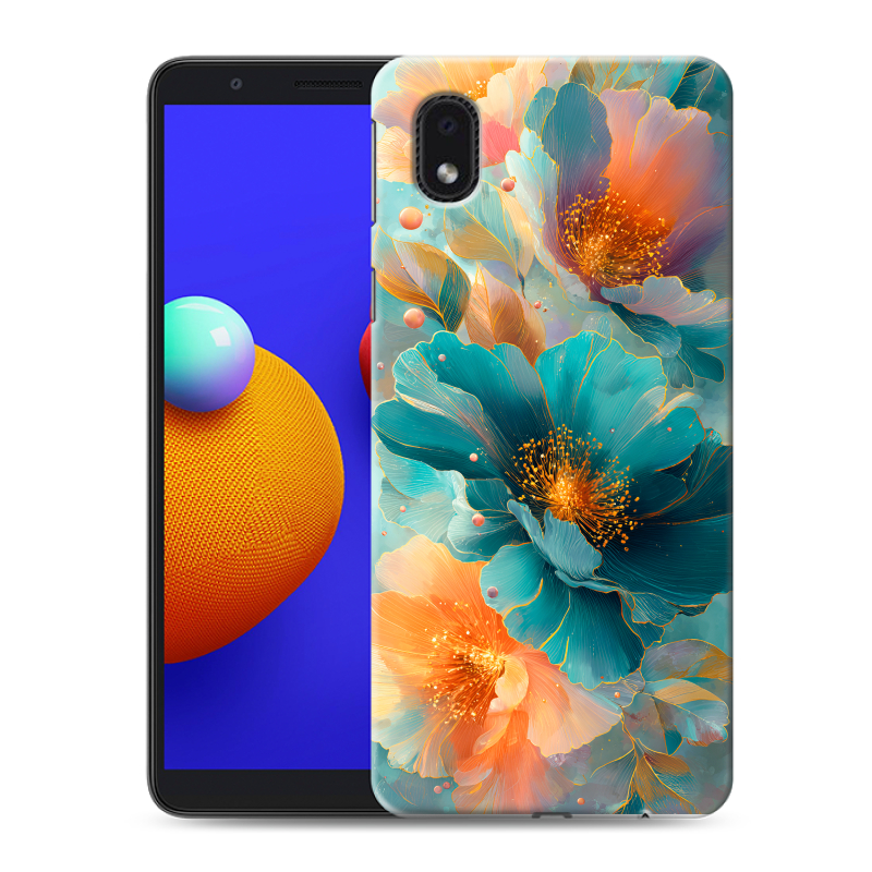 Силиконовый чехол на Samsung Galaxy A01 Core с принтом Цветы Силиконовый чехол на Samsung Galaxy A01 Core с принтом Цветы