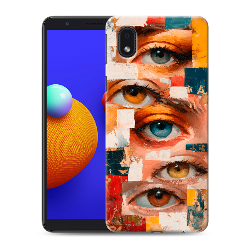 Силиконовый противоударный чехол на Samsung Galaxy A01 Core с принтом Модный принт Силиконовый противоударный чехол на Samsung Galaxy A01 Core с принтом Модный принт