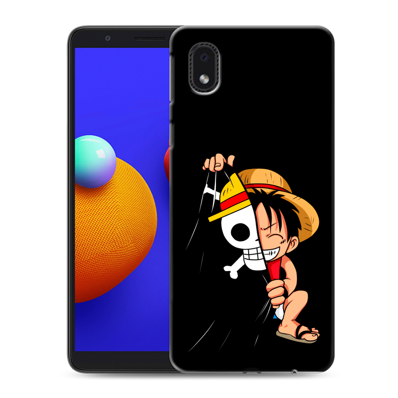 Силиконовый противоударный чехол на Samsung Galaxy A01 Core с принтом One Piece Ван Пис Силиконовый противоударный чехол на Samsung Galaxy A01 Core с принтом One Piece Ван Пис
