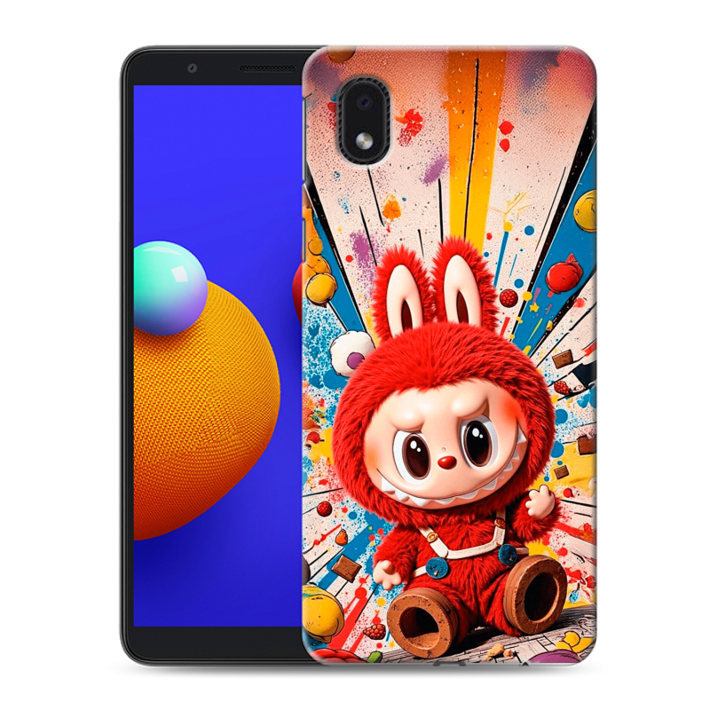 Силиконовый чехол на Samsung Galaxy A01 Core с принтом Labubu Лабубу Силиконовый чехол на Samsung Galaxy A01 Core с принтом Labubu Лабубу