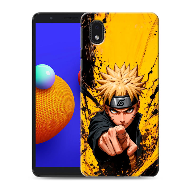 Силиконовый противоударный чехол на Samsung Galaxy A01 Core с принтом Naruto Наруто Силиконовый противоударный чехол на Samsung Galaxy A01 Core с принтом Naruto Наруто