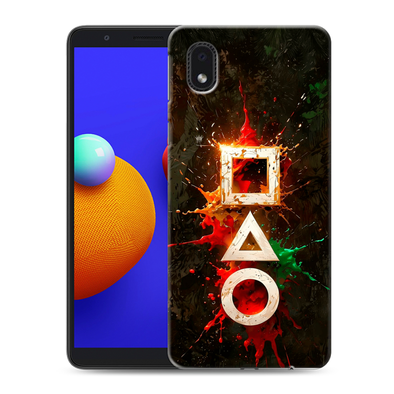 Пластиковый чехол на Samsung Galaxy A01 Core с принтом Squid Game Игра кальмара Пластиковый чехол на Samsung Galaxy A01 Core с принтом Squid Game Игра кальмара