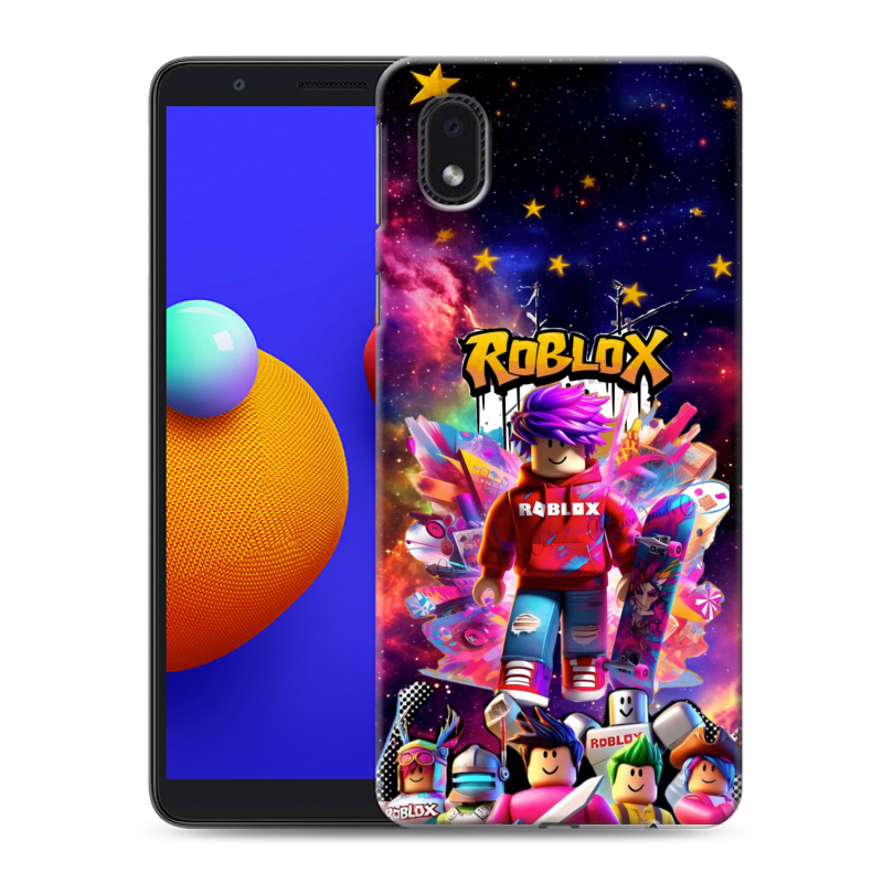 Пластиковый чехол на Samsung Galaxy A01 Core с принтом Roblox Роблокс Пластиковый чехол на Samsung Galaxy A01 Core с принтом Roblox Роблокс
