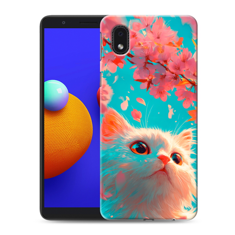 Силиконовый чехол на Samsung Galaxy A01 Core с принтом Красивый кот Силиконовый чехол на Samsung Galaxy A01 Core с принтом Красивый кот