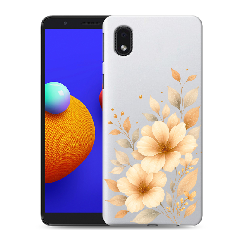 Силиконовый противоударный чехол на Samsung Galaxy A01 Core с принтом для девушки Силиконовый противоударный чехол на Samsung Galaxy A01 Core с принтом для девушки