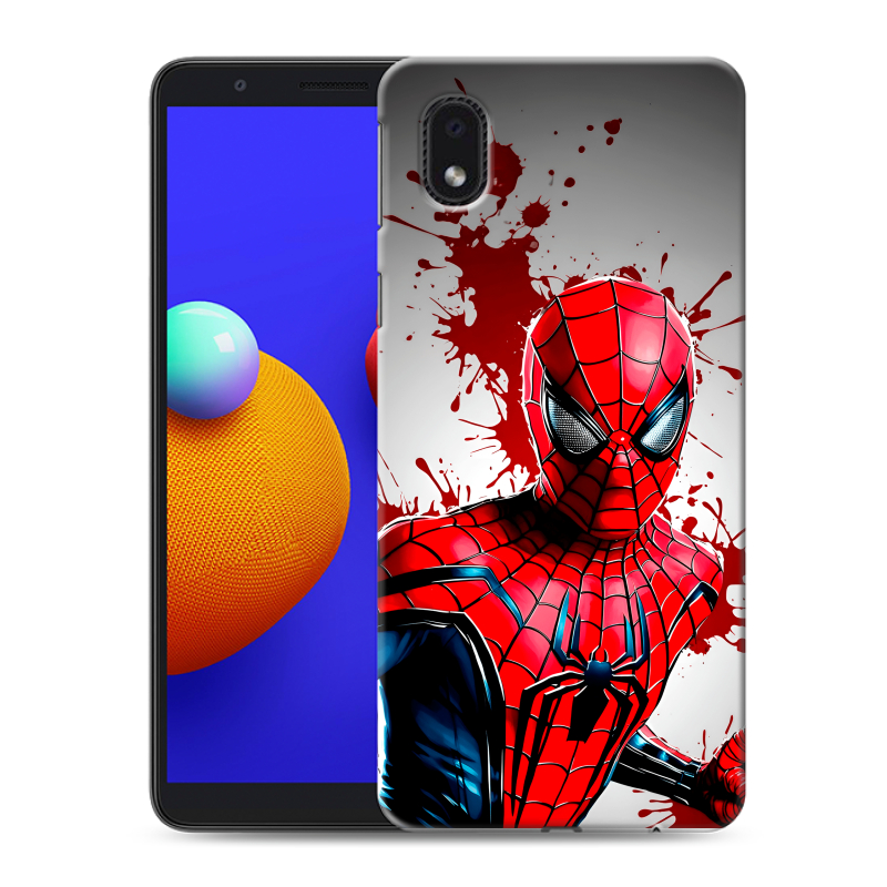 Силиконовый чехол на Samsung Galaxy A01 Core с принтом Spiderman Человек паук Силиконовый чехол на Samsung Galaxy A01 Core с принтом Spiderman Человек паук