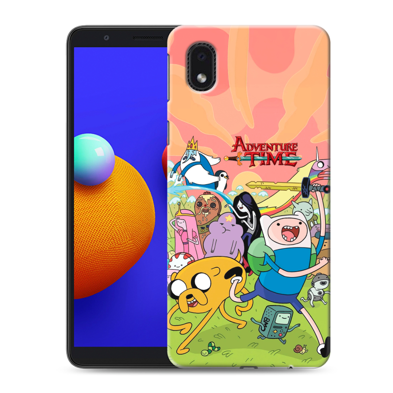 Силиконовый чехол на Samsung Galaxy A01 Core с принтом Adventure time Время приключений Силиконовый чехол на Samsung Galaxy A01 Core с принтом Adventure time Время приключений