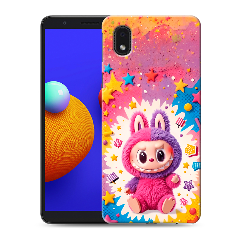 Пластиковый чехол на Samsung Galaxy A01 Core с принтом Labubu Лабубу Пластиковый чехол на Samsung Galaxy A01 Core с принтом Labubu Лабубу