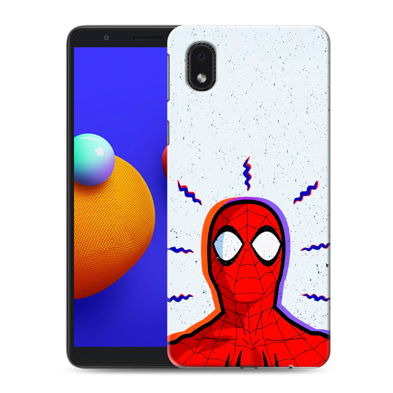 Пластиковый чехол на Samsung Galaxy A01 Core с принтом Spiderman Человек паук Пластиковый чехол на Samsung Galaxy A01 Core с принтом Spiderman Человек паук