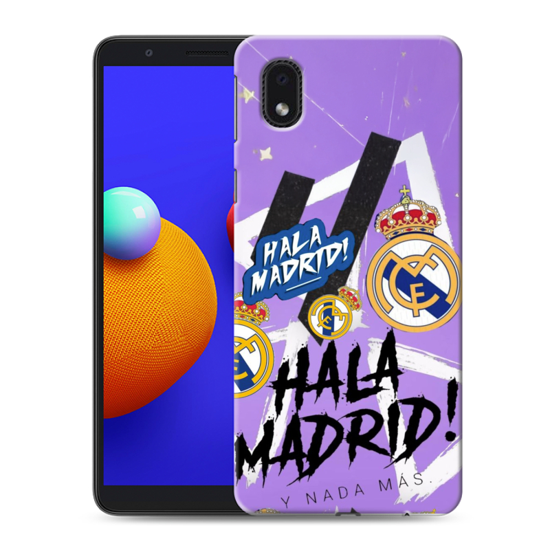 Силиконовый чехол на Samsung Galaxy A01 Core с принтом Real Madrid Реал Мадрид Силиконовый чехол на Samsung Galaxy A01 Core с принтом Real Madrid Реал Мадрид