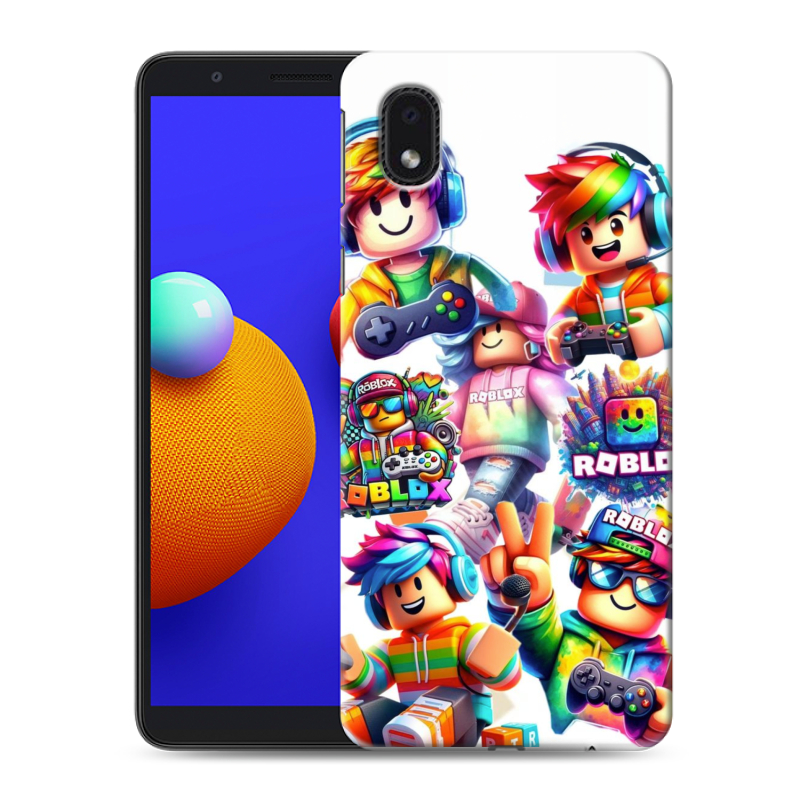 Пластиковый чехол на Samsung Galaxy A01 Core с принтом Roblox Роблокс Пластиковый чехол на Samsung Galaxy A01 Core с принтом Roblox Роблокс