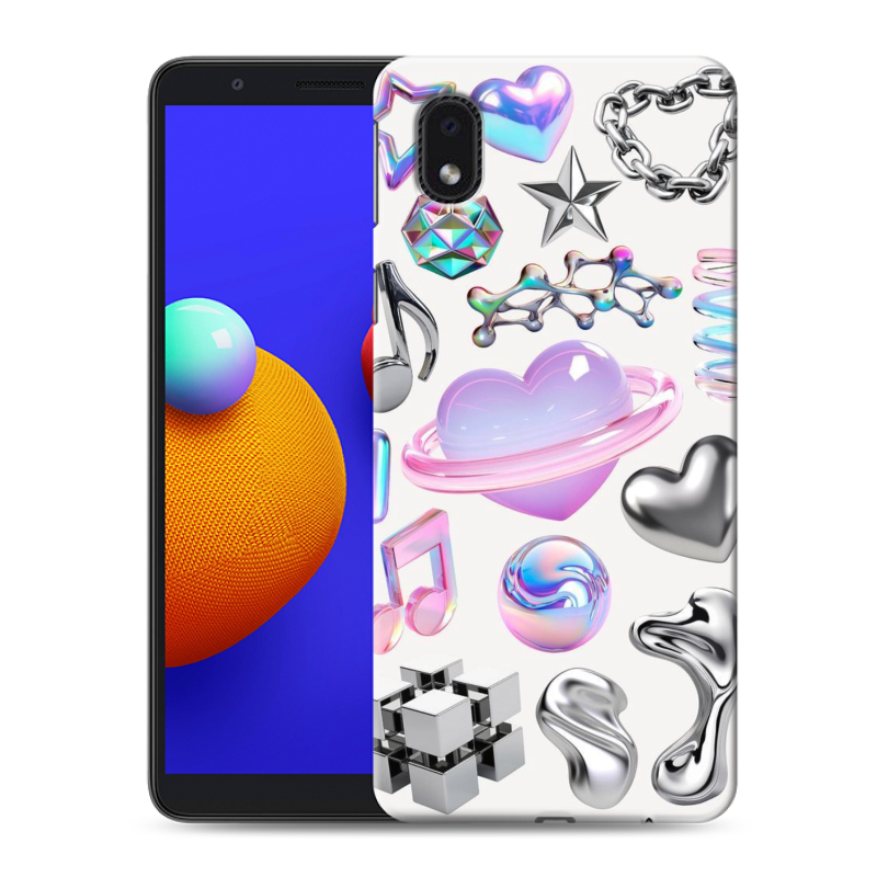 Силиконовый чехол на Samsung Galaxy A01 Core с принтом Y2K Силиконовый чехол на Samsung Galaxy A01 Core с принтом Y2K