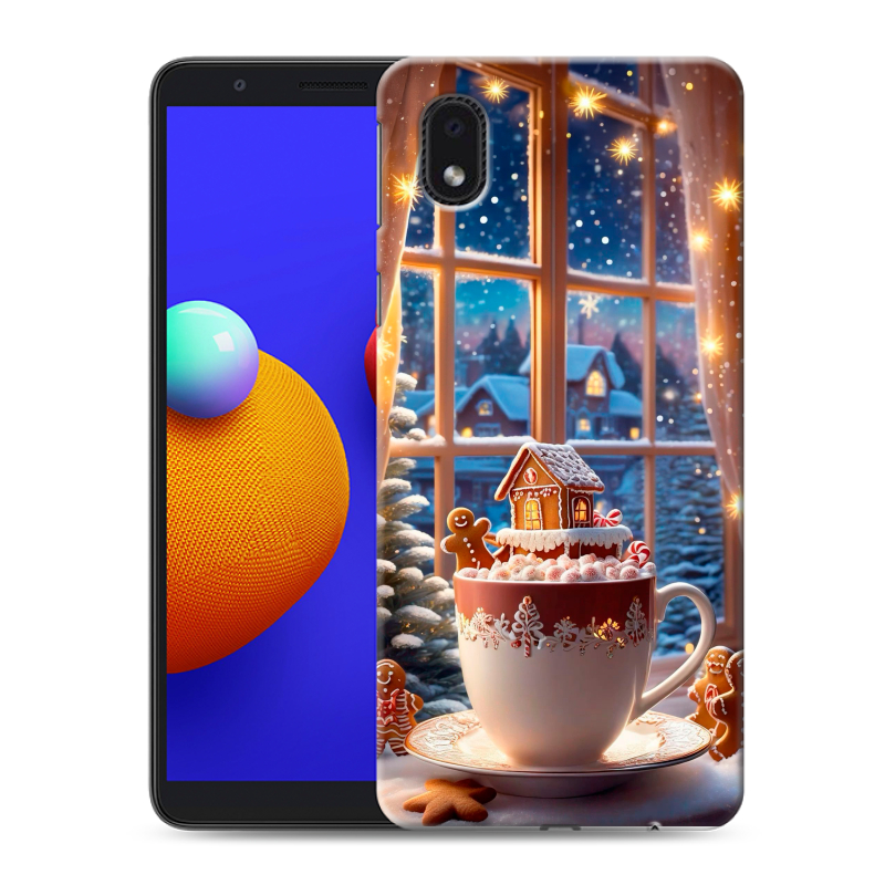 Пластиковый чехол на Samsung Galaxy A01 Core с принтом Новый год Пластиковый чехол на Samsung Galaxy A01 Core с принтом Новый год