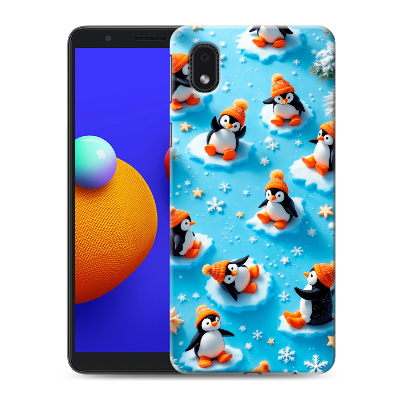 Пластиковый чехол на Samsung Galaxy A01 Core с принтом Новый год Пластиковый чехол на Samsung Galaxy A01 Core с принтом Новый год