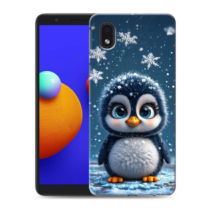 Силиконовый противоударный чехол на Samsung Galaxy A01 Core с принтом Новый год Силиконовый противоударный чехол на Samsung Galaxy A01 Core с принтом Новый год