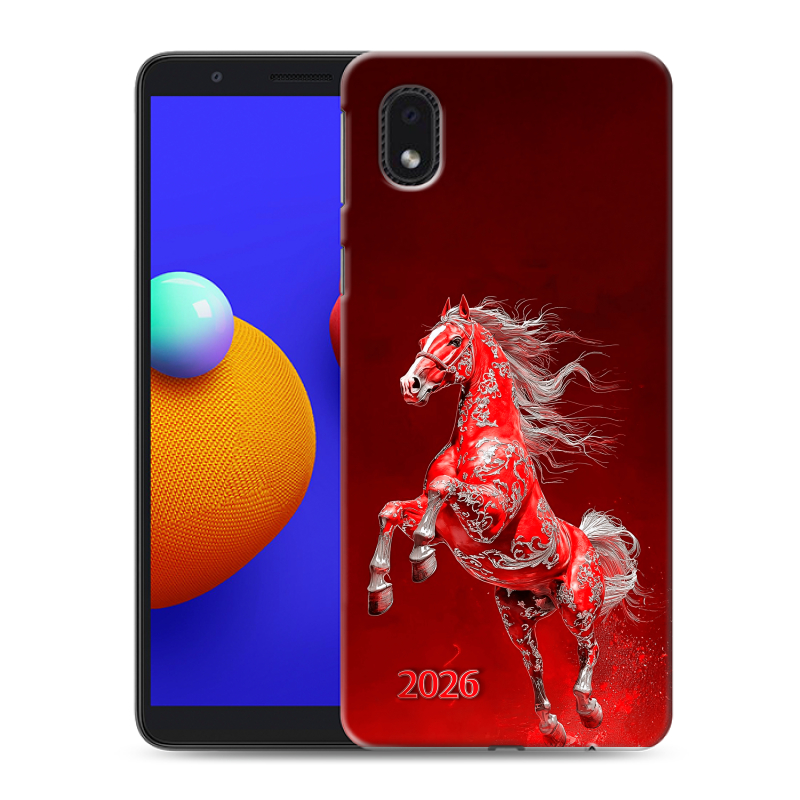 Силиконовый чехол на Samsung Galaxy A01 Core с принтом Новый год Силиконовый чехол на Samsung Galaxy A01 Core с принтом Новый год