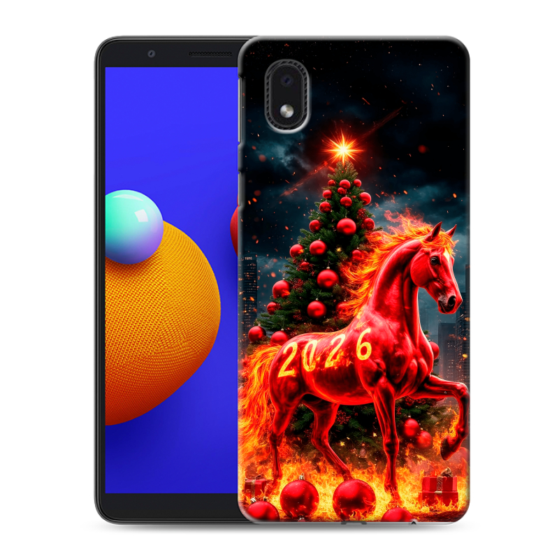 Силиконовый чехол на Samsung Galaxy A01 Core с принтом Новый год Силиконовый чехол на Samsung Galaxy A01 Core с принтом Новый год