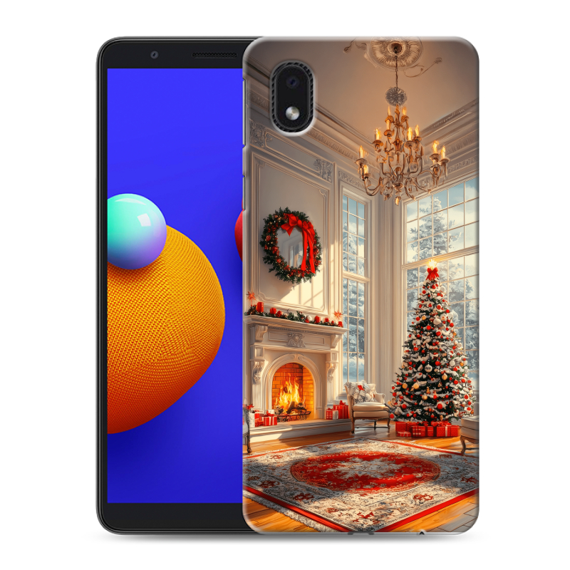 Пластиковый чехол на Samsung Galaxy A01 Core с принтом Новый год Пластиковый чехол на Samsung Galaxy A01 Core с принтом Новый год