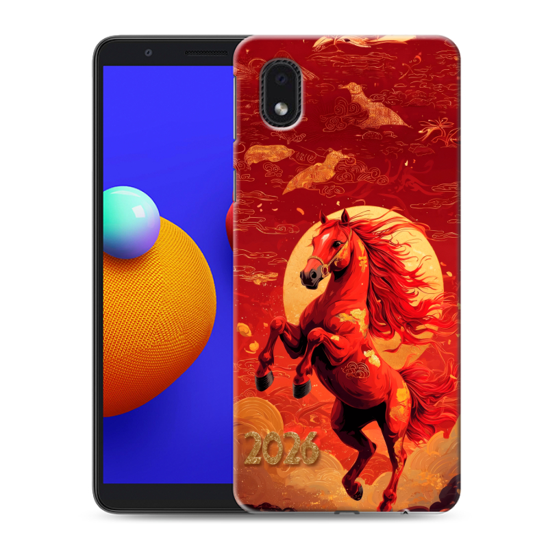 Силиконовый чехол на Samsung Galaxy A01 Core с принтом Новый год Силиконовый чехол на Samsung Galaxy A01 Core с принтом Новый год