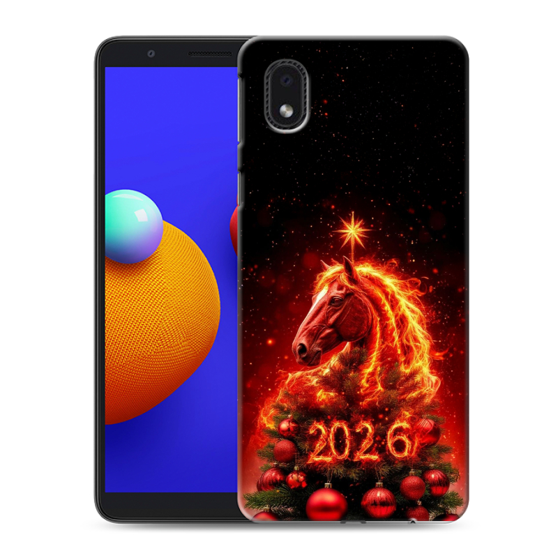 Силиконовый чехол на Samsung Galaxy A01 Core с принтом Новый год Силиконовый чехол на Samsung Galaxy A01 Core с принтом Новый год