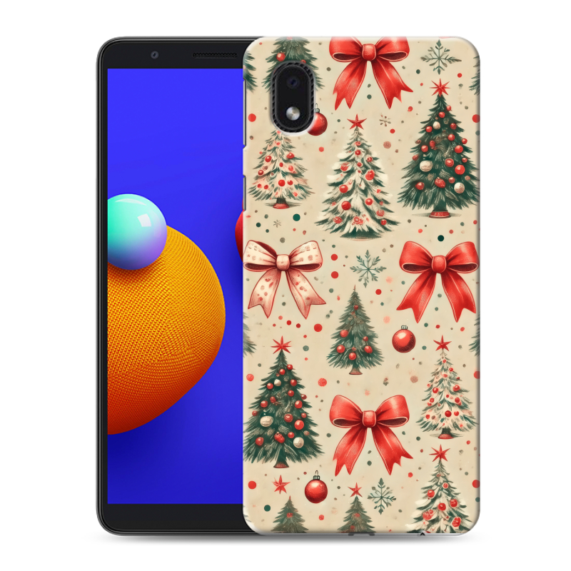 Пластиковый чехол на Samsung Galaxy A01 Core с принтом Новый год Пластиковый чехол на Samsung Galaxy A01 Core с принтом Новый год