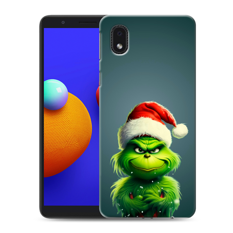 Силиконовый противоударный чехол на Samsung Galaxy A01 Core с принтом Новый год Силиконовый противоударный чехол на Samsung Galaxy A01 Core с принтом Новый год