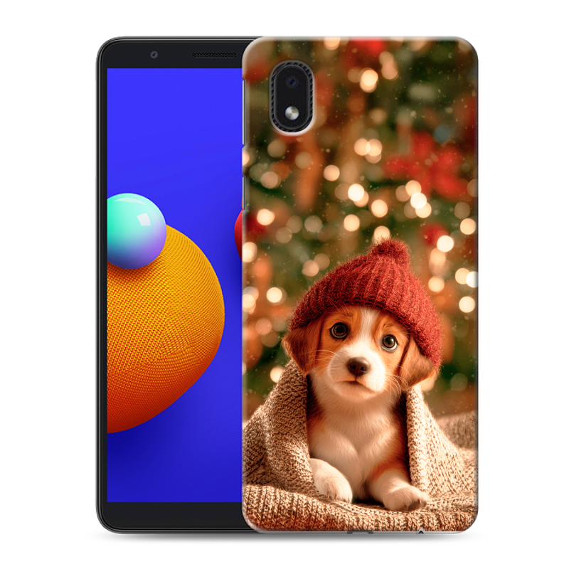 Силиконовый противоударный чехол на Samsung Galaxy A01 Core с принтом Новый год Силиконовый противоударный чехол на Samsung Galaxy A01 Core с принтом Новый год