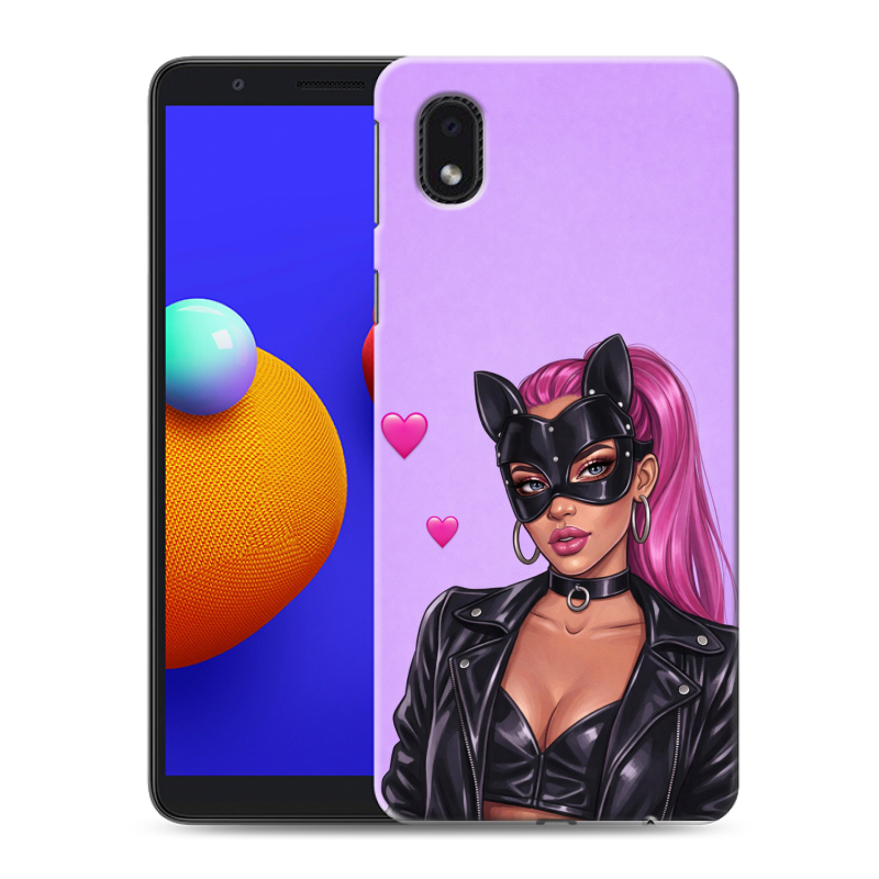 Пластиковый чехол на Samsung Galaxy A01 Core с принтом женский Пластиковый чехол на Samsung Galaxy A01 Core с принтом женский