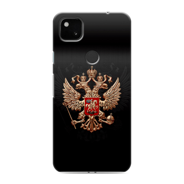 Силиконовый чехол на Google Pixel 4a с принтом Герб России Силиконовый чехол на Google Pixel 4a с принтом Герб России