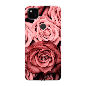 Силиконовый чехол на Google Pixel 4a с принтом Цветы розы Силиконовый чехол на Google Pixel 4a с принтом Цветы розы