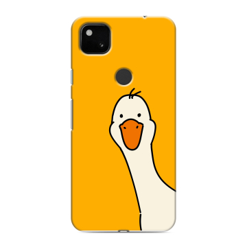 Силиконовый чехол на Google Pixel 4a с принтом Утка