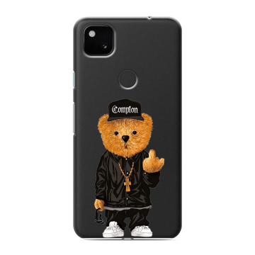 Силиконовый чехол на Google Pixel 4a с принтом Плюшевый медведь