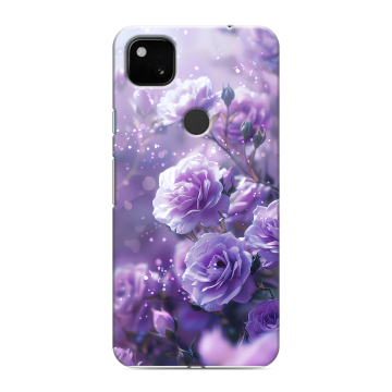 Силиконовый чехол на Google Pixel 4a с принтом Розы цветы Силиконовый чехол на Google Pixel 4a с принтом Розы цветы