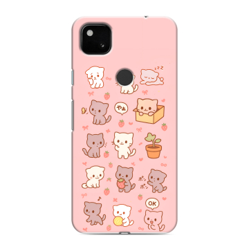 Силиконовый чехол на Google Pixel 4a с принтом Hello Kitty Хелоу Кити