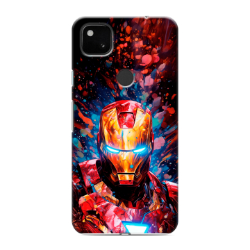Силиконовый чехол на Google Pixel 4a с принтом Железный человек Ironman Силиконовый чехол на Google Pixel 4a с принтом Железный человек Ironman