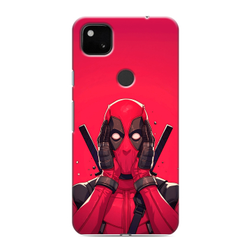 Силиконовый чехол на Google Pixel 4a с принтом Дедпул Deadpool