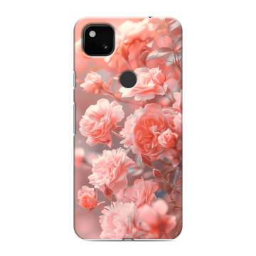 Силиконовый чехол на Google Pixel 4a с принтом Розы цветы Силиконовый чехол на Google Pixel 4a с принтом Розы цветы