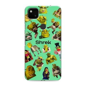 Силиконовый чехол на Google Pixel 4a с принтом Шрек Shrek