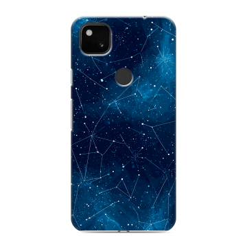 Силиконовый чехол на Google Pixel 4a с принтом Космос звезды